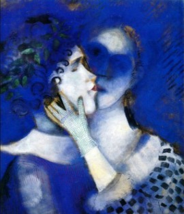 Chagall,1914, Blue Lovers