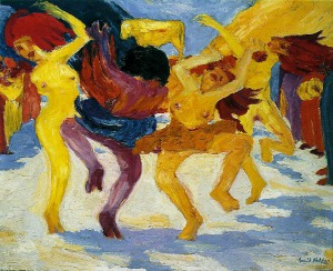 Nolde, 1910, Dance around the golden calf