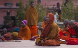 Buddhist Man Meditating