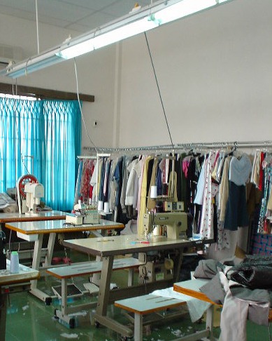 Sewing machines in a studio
