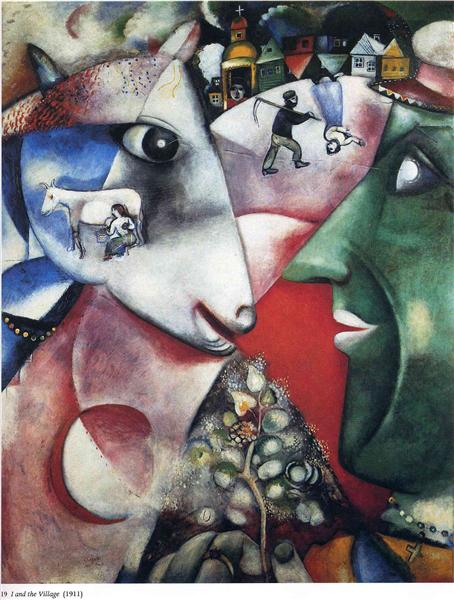 Chagall, 1911, I and the village