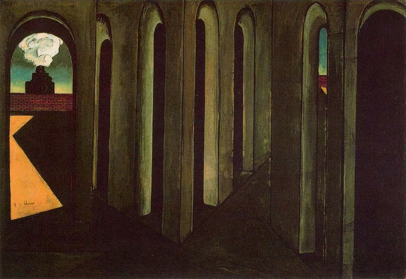Chirico, 1913, The anxious journey