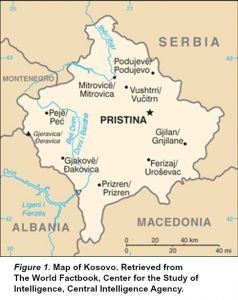 Map of Kosovo