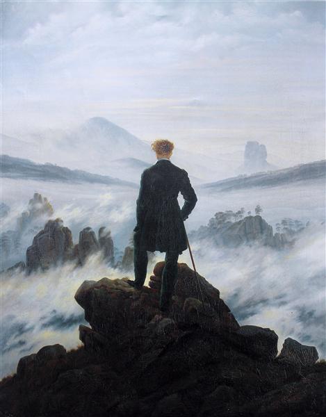 The wanderer above a sea of fog