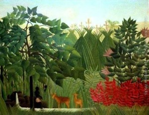 Henri Rousseau, The Waterfall