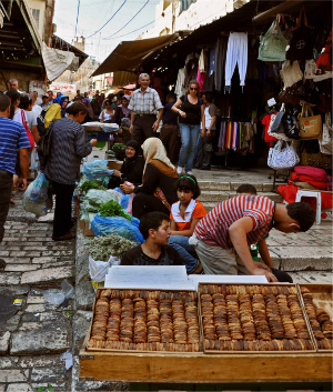 Jerusalem market, courtesy A. Axelrod