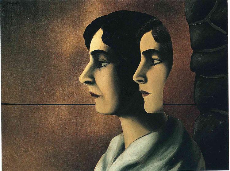 Magritte, 1927, Faraway looks