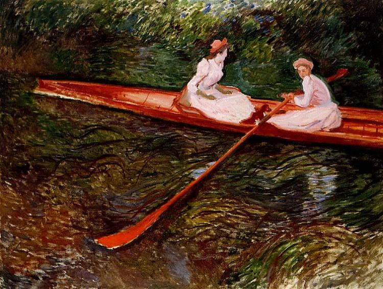 Monet, 1890, The pink skiff