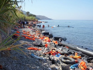 Refugees on Lesbos