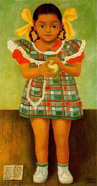 Rivera, 1952, Portrait of the young girl Elenita Carrillo Flores