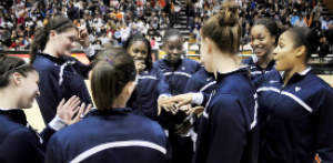 UConn Women Huddle