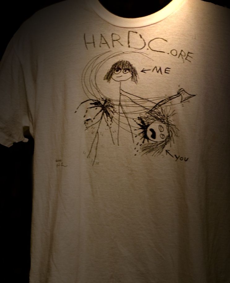 Kelly, 2012, Kurt Cobain’s hard core t-shirt