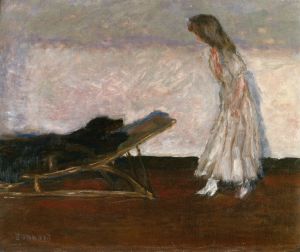 Bonnard, 1905, Marthe and the dog, Black