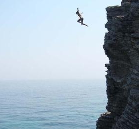 cliff jump