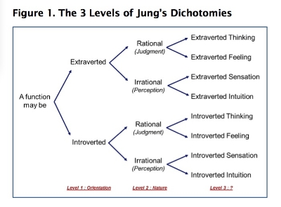 Figure 1. The three levels of Jung's Dichotomies
