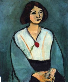 Matisse, 1909, Woman in green with a carnation