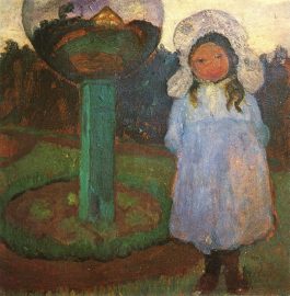 Modersohn-Becker, 1902, Girls in the garden with glass ball