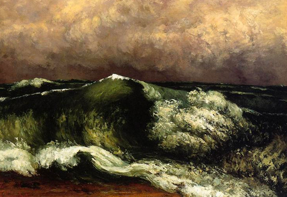 Courbet, 1869, The wave