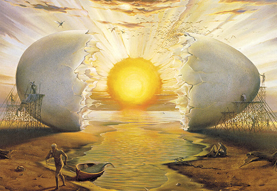 Egg Sun by Vladimir Kush