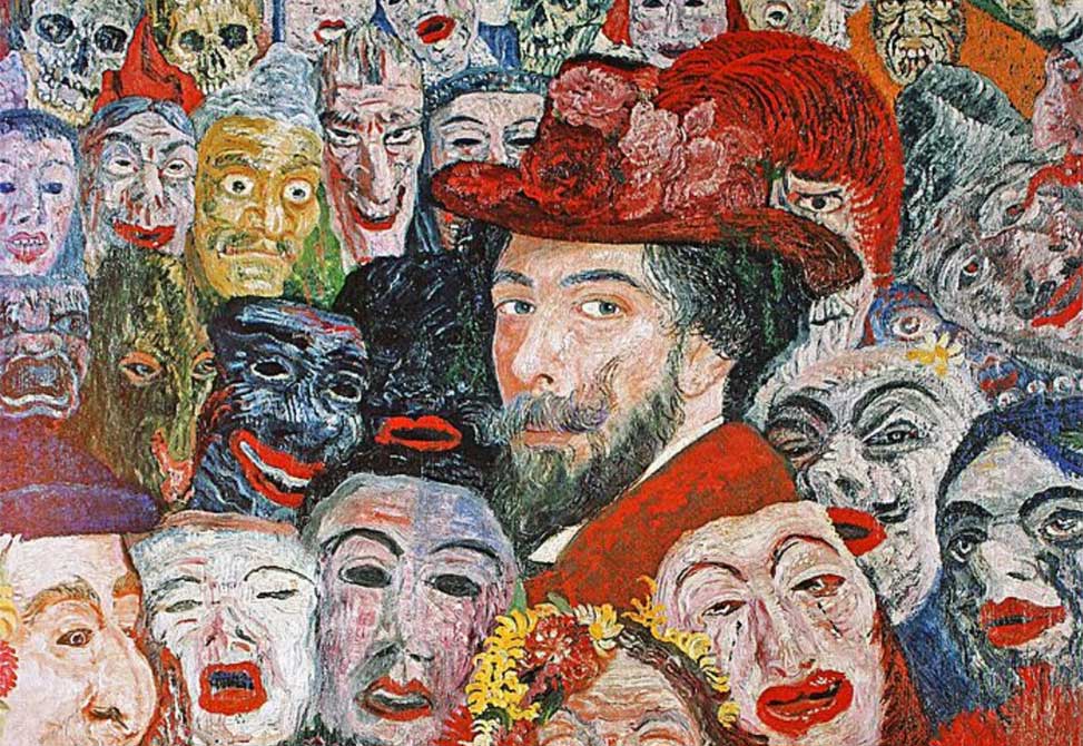 Ensor, Portrait Surrounded by Masks